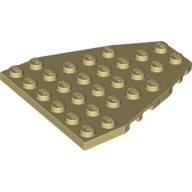 Lego destička 7x6 klín křídlo, béžová (4239367)